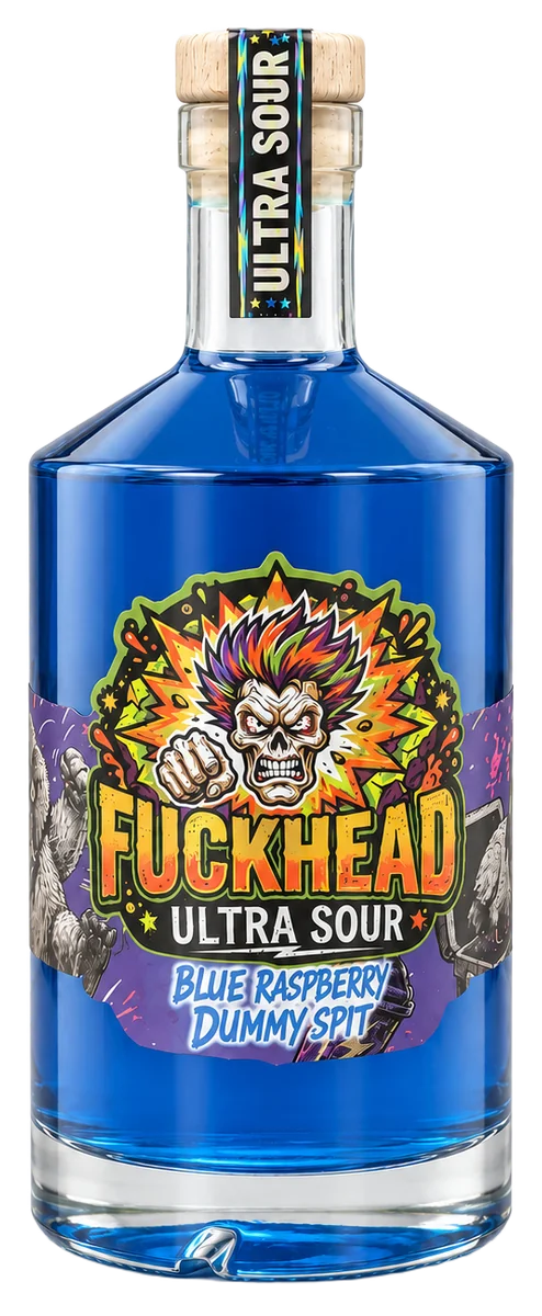 Fuckhead Blue Raspberry Dummy Spit bottle